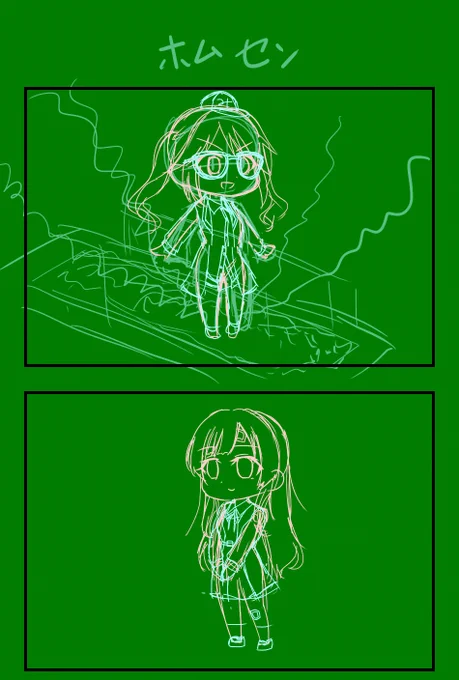 コピペを多用する4コマはラフも少ない 