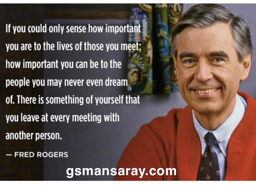 columnist1914's tweet photo. With so many of us at home, how about a #quote from our favorite neighbor, #MrRodgers!!! 
#gthought #quotes https://t.co/wuAnKCw5PH