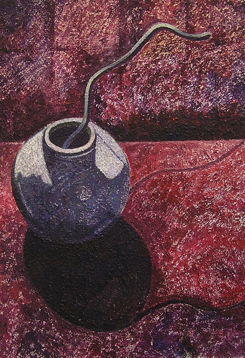 'Pot with Twig' by Mike Townesend <a href="/MikeTownesend/">Mike Townesend</a> 

One of the FAB works of art that make up the Eagle Gallery in Bedford - not open at the moment .......
<a href="/Eagle_Gallery/">The Eagle Gallery</a> <a href="/eaglebookshop/">Eagle Bookshop</a> #bedford #bedfordshire #art #artists #exhibitions #artistsworkingathome #keepintouch