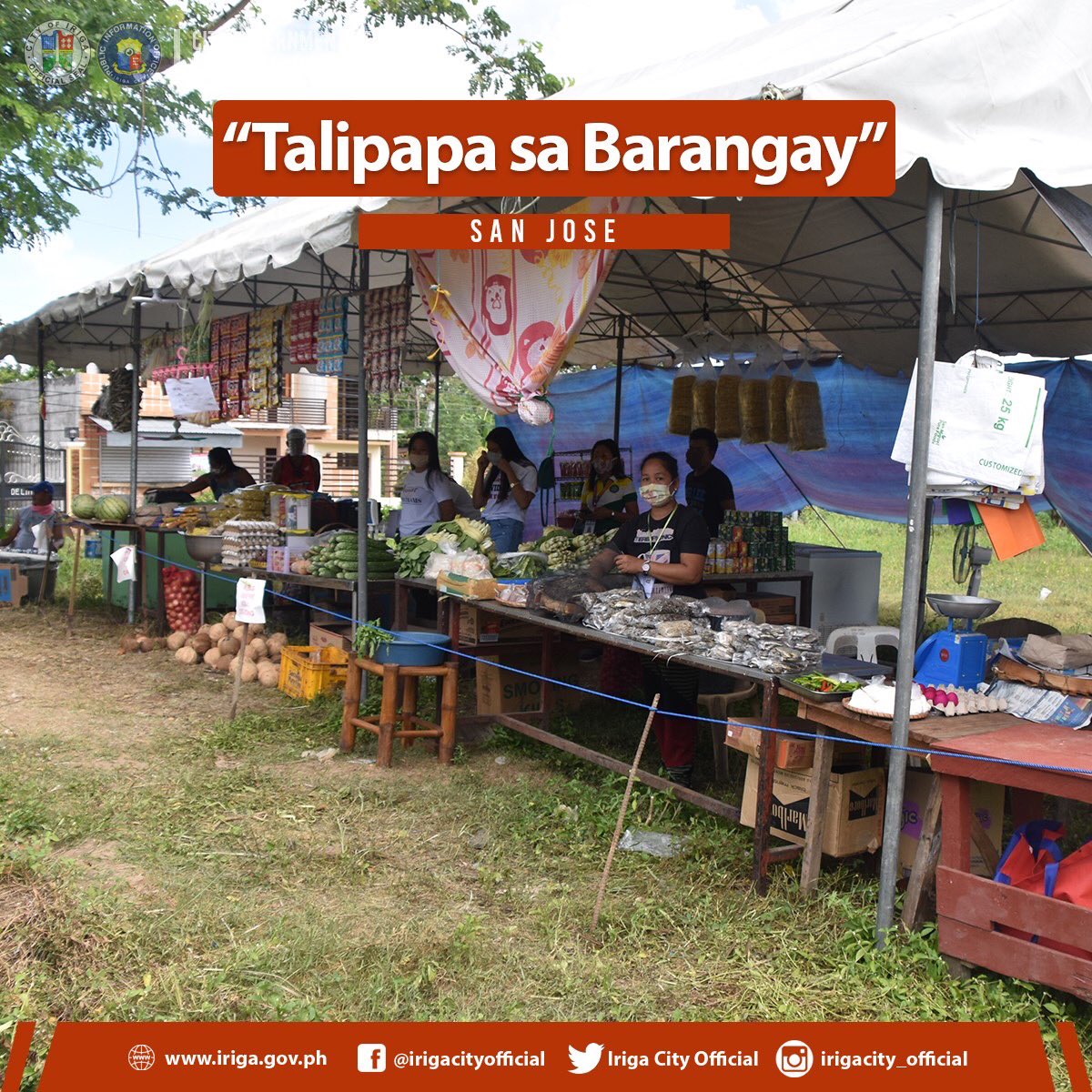 CityIriga's tweet photo. BAGONG IDEYA : Hinikayat kahapon ni Mayor Madelaine Yorobe Alfelor ang lahat ng 36 na barangay sa lungsod ng Iriga na magkaroon ng "Talipapa sa Barangay". https://t.co/CB39iLq2hp