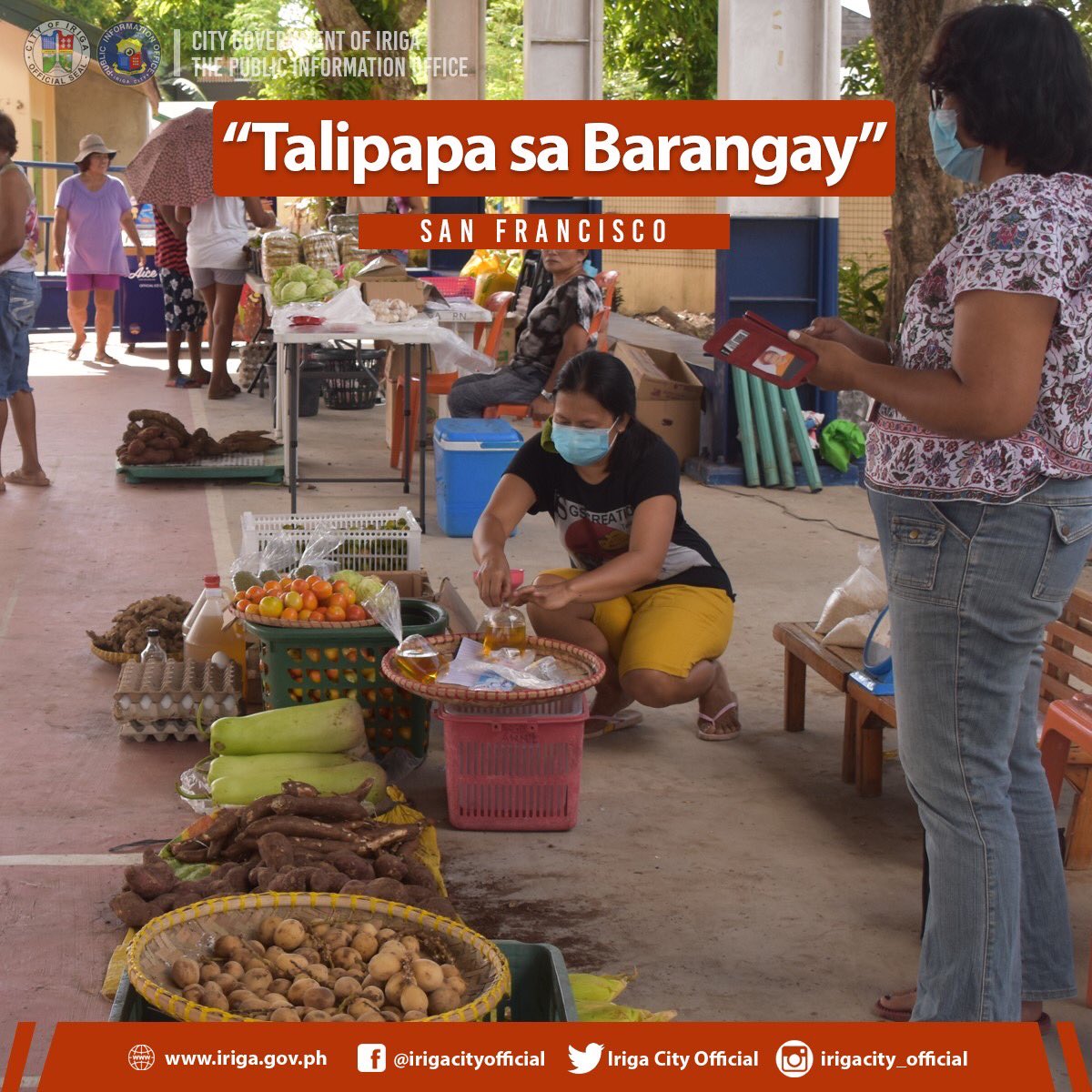 CityIriga's tweet photo. BAGONG IDEYA : Hinikayat kahapon ni Mayor Madelaine Yorobe Alfelor ang lahat ng 36 na barangay sa lungsod ng Iriga na magkaroon ng "Talipapa sa Barangay". https://t.co/CB39iLq2hp