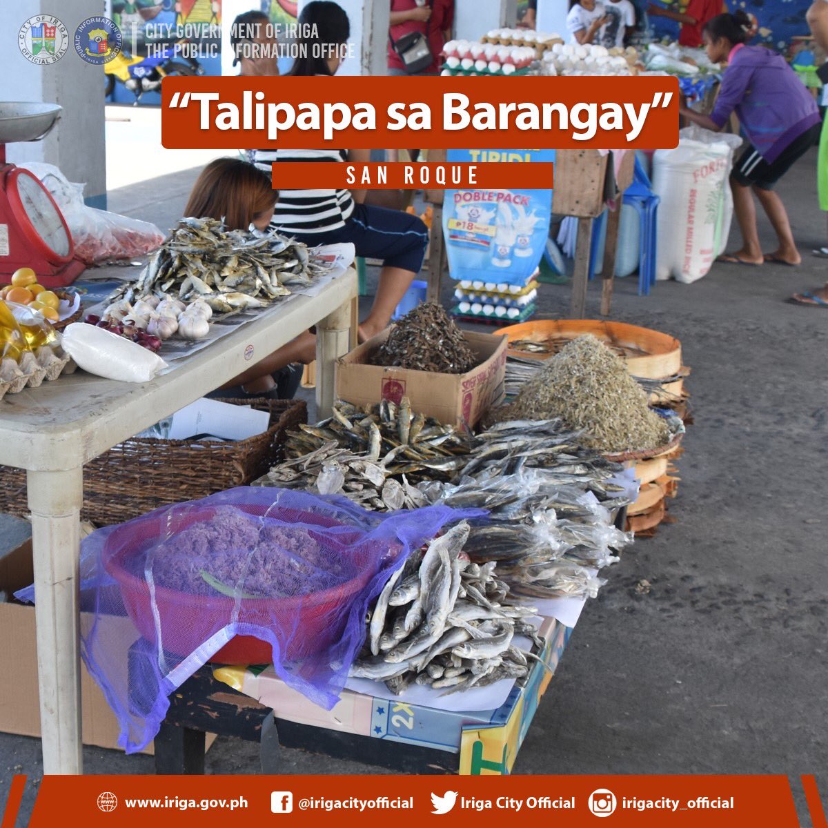 CityIriga's tweet photo. BAGONG IDEYA : Hinikayat kahapon ni Mayor Madelaine Yorobe Alfelor ang lahat ng 36 na barangay sa lungsod ng Iriga na magkaroon ng "Talipapa sa Barangay". https://t.co/CB39iLq2hp