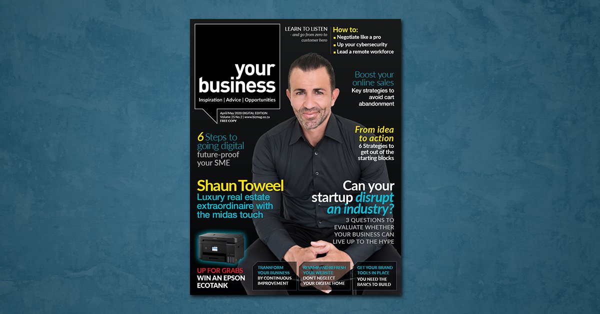 The April/May issue of Your Business Digital Magazine is out, available to you free for online reading or download here: bit.ly/3dH2I8C