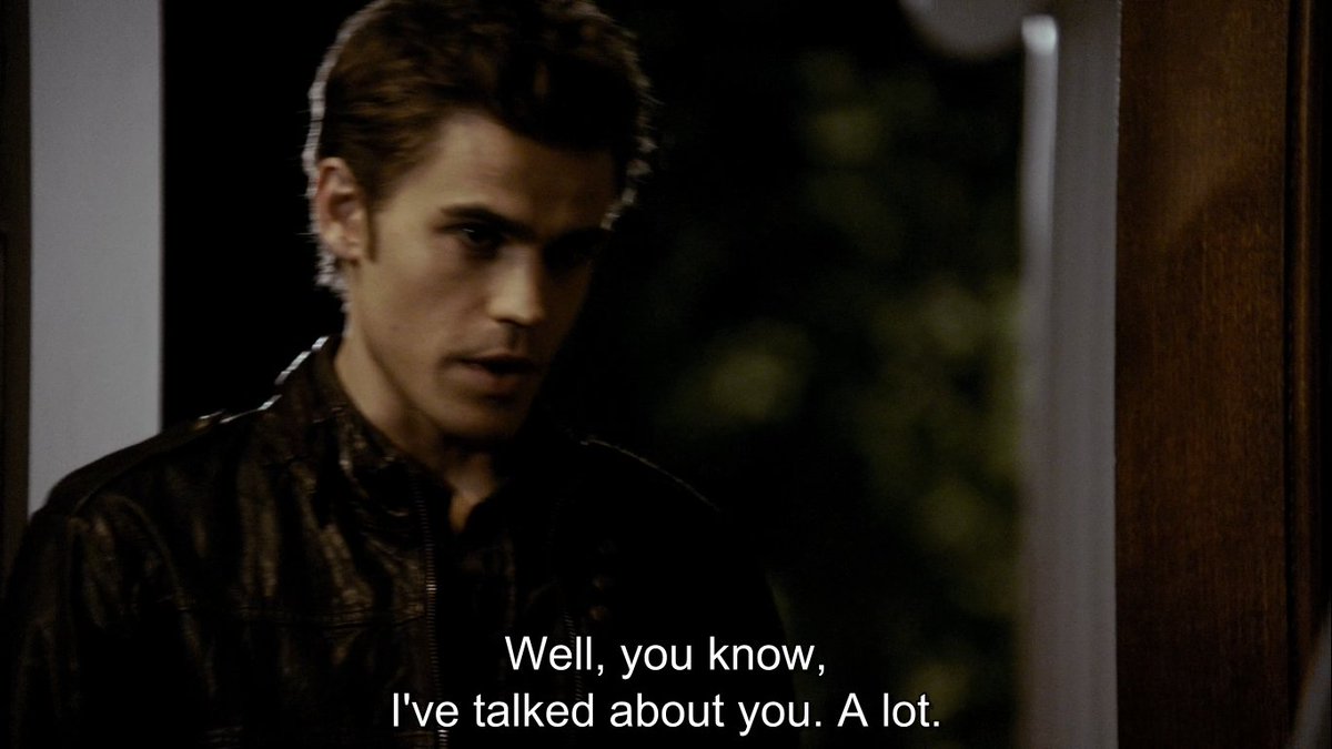 What I like about Damon is that he'd be like: Look. This is Katherine. You and her look exactly the same. Now do with this what you will.While Stefan is just so full of shit. "I'm not going to hold anything back", my ass.