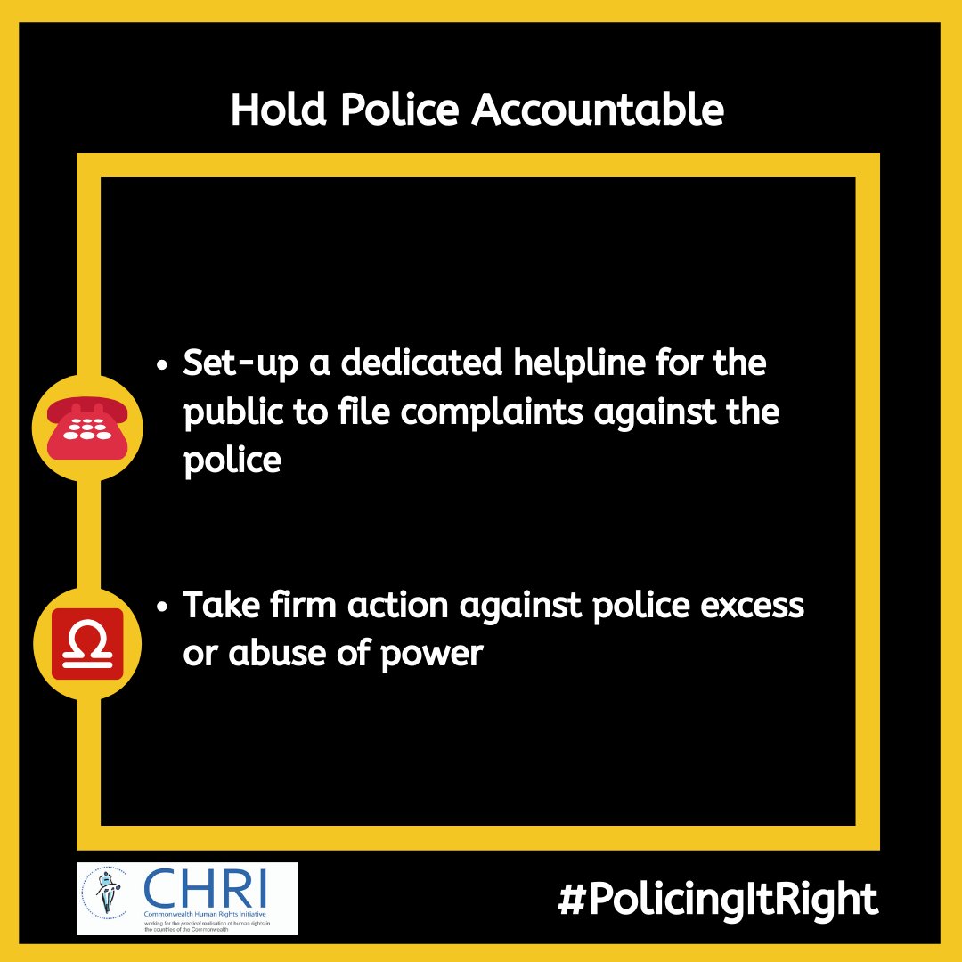  #Accountability is the cornerstone of good policing.