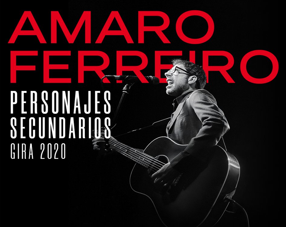 ¡Ya tenemos nueva fecha para el concierto de @amaroferreiro en #Sevilla! El artista presentará 'Personajes secundarios' el viernes 9 de octubre. Entradas ya a la venta en bit.ly/AmaroFerreiroS…