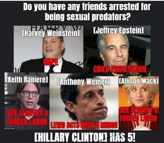 TamBrewer1's tweet photo. @HillaryClinton #Killary4Prison
#NeverForgetBenghazi
#Epstein #Podesta #Weinergate
#PizzaGate
#DNCRigging #HisNameisSethRich
#ClintonFraudFoundation https://t.co/20gjFk6zNC