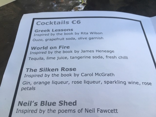carolmcgrath's tweet photo. Enjoy a cocktail The Silken Rose invented at Patriko for The Mani Lit Fest. I shall be celebrating after 6pm. #TheSilkenRose https://t.co/19zgI2N4Hd