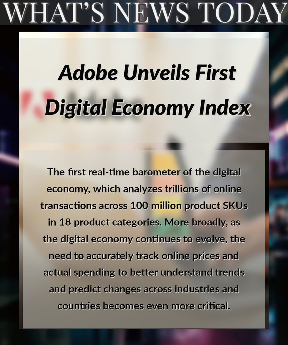 rketing2820's tweet photo. NEWS FOR THE DAY!!!!! #MaRketingMuni #marketingnewsdaily #news #newsfortheday #businessnews #easyconcepts #easylearning #adobe
@Adobe https://t.co/Paae8v64a9