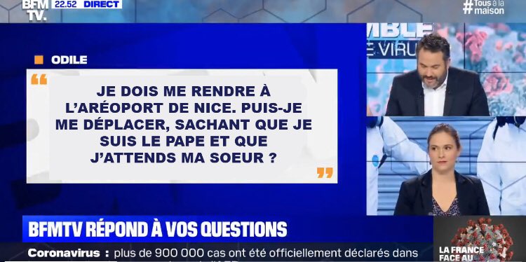 AnouarBadla's tweet photo. 😆 👍 @lesnulsfr #OdileDeray #confinement #RestezChezVous https://t.co/RP2CslK0pS