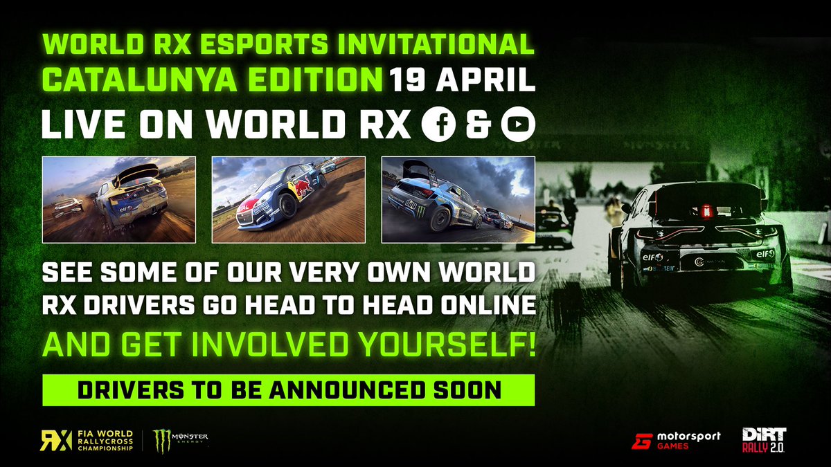 ¿Quieres competir contra los mejores pilotos del #WorldRX? El <a href="/FIAWorldRX/">FIA World Rallycross Championship</a> organiza un campeonato esports en el que los mejores gamers se enfrentaran a las estrellas del mundial ¡en el mismísimo trazado del <a href="/CatalunyaRX/">Catalunya RX. Barcelona. Spain</a>!

Más info: fiaworldrallycross.com/article/10588/…