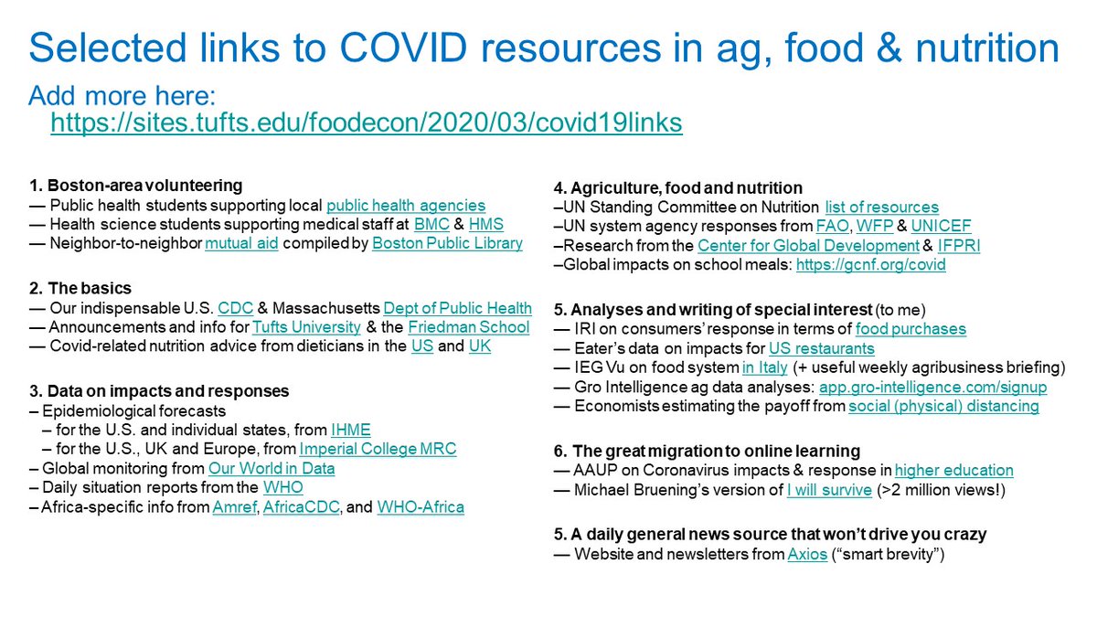 Last slide for @TuftsNutrition PhD student seminar is a short list of online resources. 

Live links are here:
sites.tufts.edu/foodecon/2020/…  
(4/4)