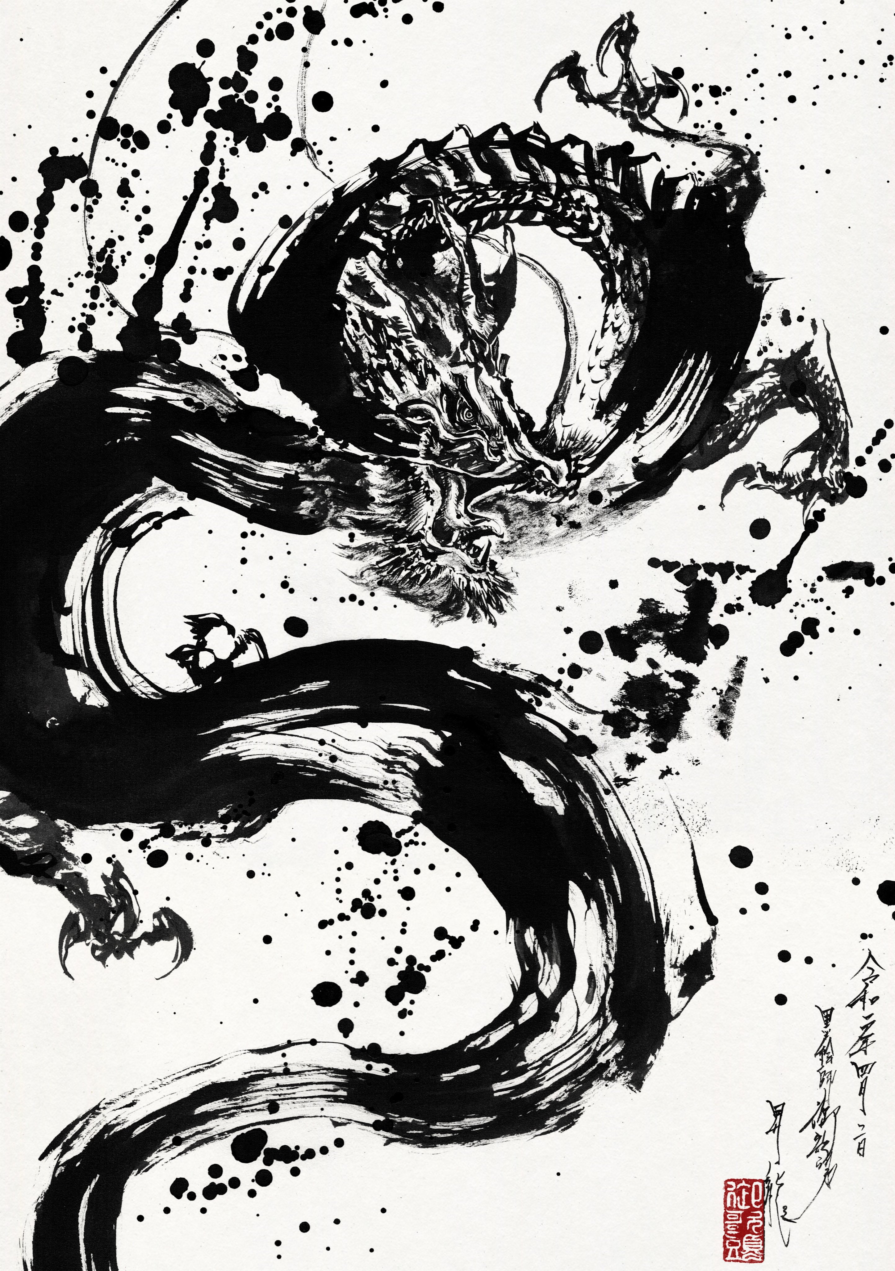 墨絵師 御歌頭【Sumi-E OKAZU】 on X: 