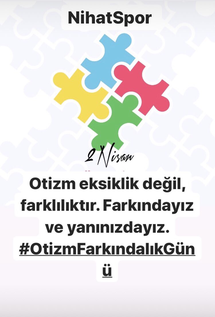 Otizm eksiklik değil, farklılıktır. Farkındayız ve yanınızdayız. #OtizmFarkındalıkGünü