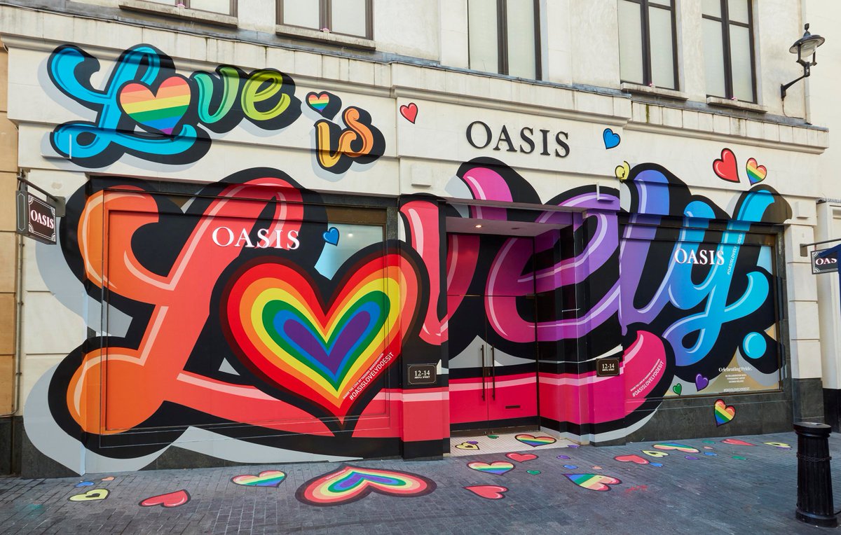 Here at Lucky Fox we've been reflecting on what’s happening – it’s such a huge shock to us all. We’re not one for big statements but our ‘Love is Lovely’ window with Oasis feels so right to share. Because isn’t love more important than ever right now?  #comebackstronger #vm