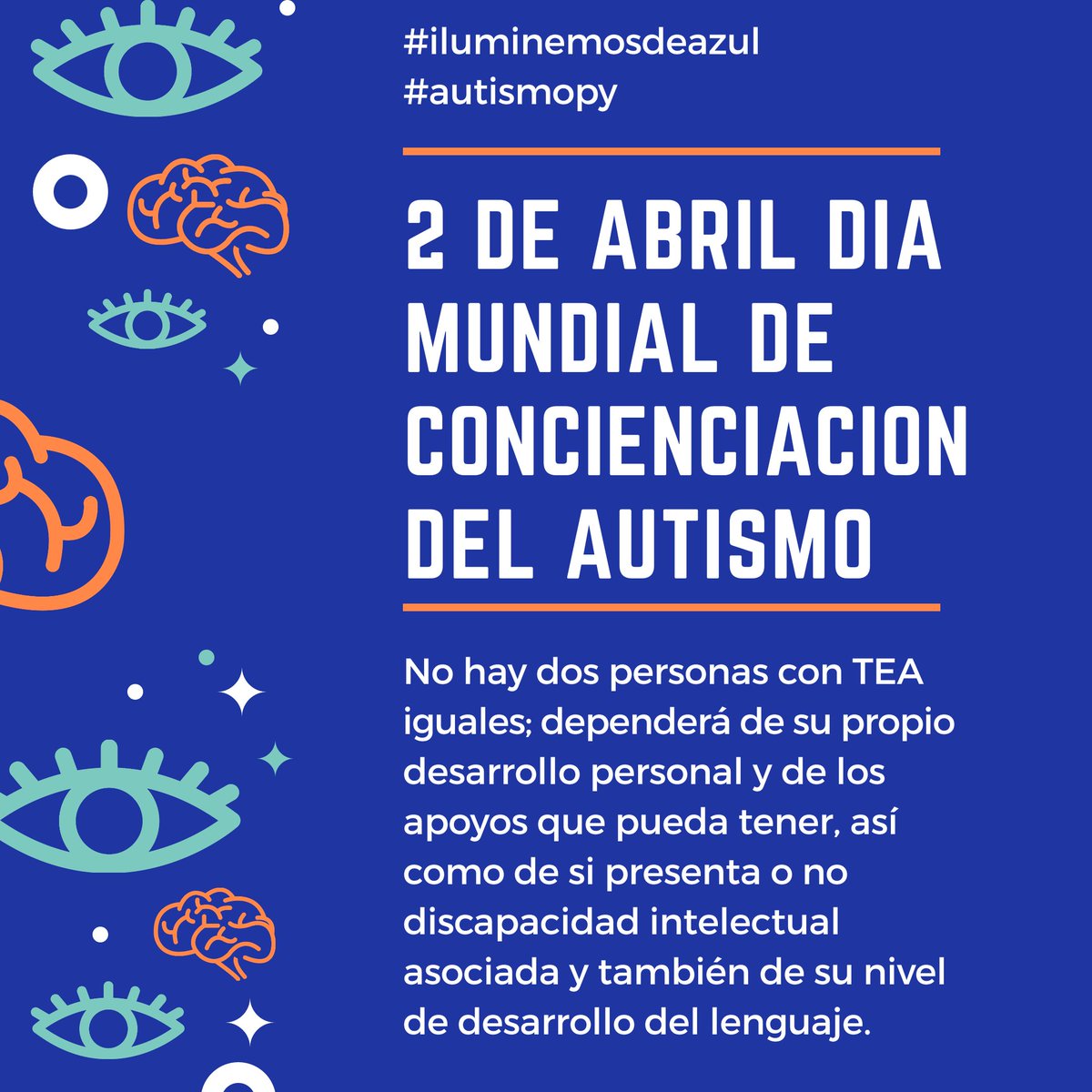 Maryreizvoll's tweet photo. Hoy 2 de abril recordamos el día mundial del autismo... En medio una crisis sanitaria mundial cuyo encierro afecta exponencialmente a muchos niñ@s azules que sufren el quiebre de sus rutinas, lo cual a muchos les resulta muy doloroso 😔💙💙 #autismoinfantil #autismopy #2deAbril https://t.co/4GsIlzNZnV