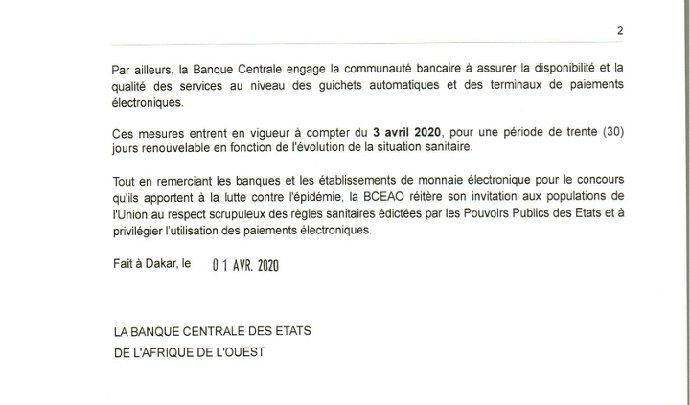 bamaalex07's tweet photo. Dans le cadre de la mise en oeuvre des mesures prises le 21 mars 2020, la #BCEAO soutient les efforts des États membres de l'Union dans la lutte contre la progression du #covid19. 
#stayathome #Distanciationsociale https://t.co/OV6xzN8nZ0