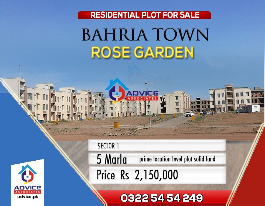 AdviceAssociate's tweet image. Bahria Town Rose Garden Sector-1 | 5 Malra Plot For Sale 

#bahriatown #bahriatownrosegarden #bahriatownplot #bahriatownplotsforsale #realestate #bahriatownrealestate #rosegarden #plotforsale #residentialproperties #residentialproject #residentialplots #adviceassociates