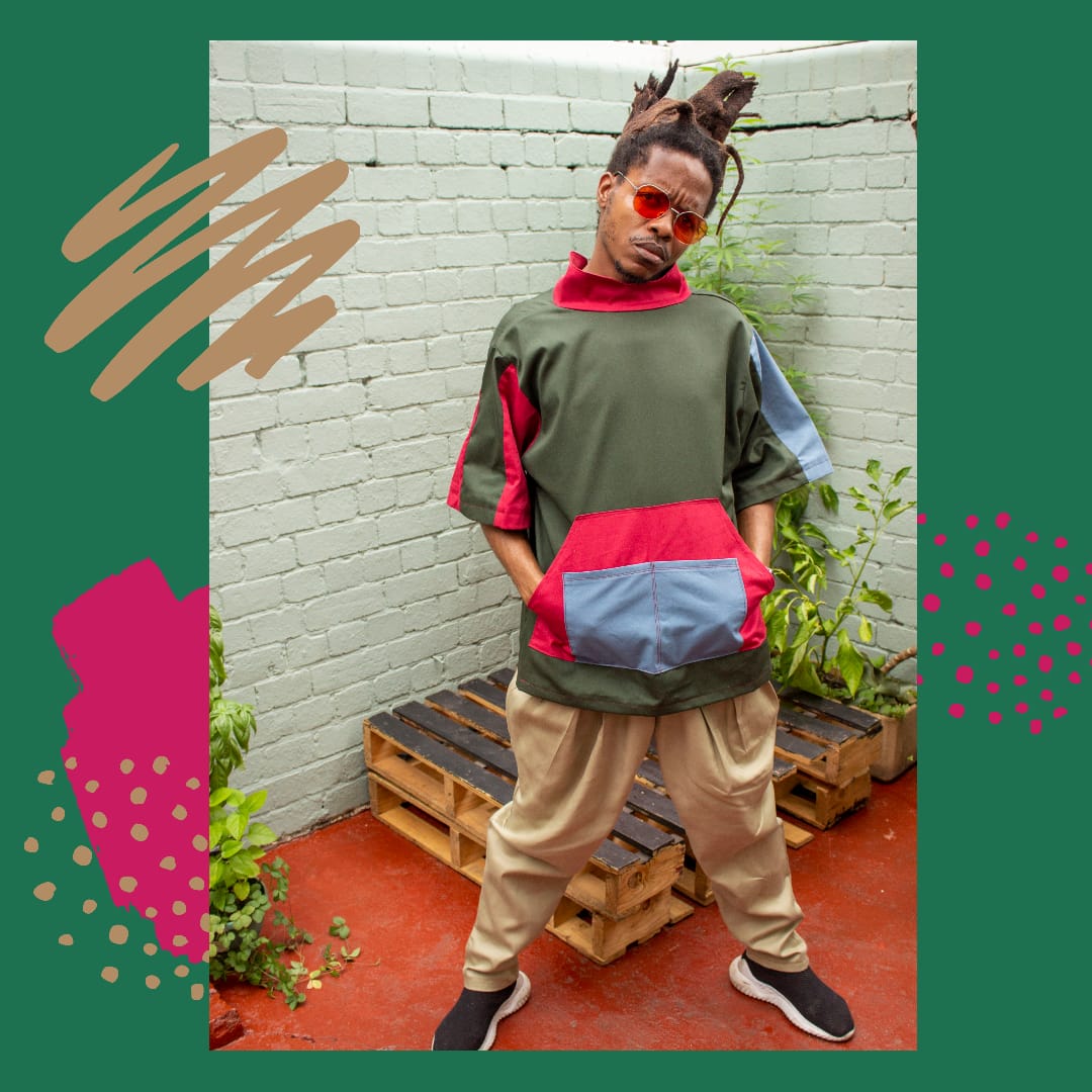 LOUelamiah's tweet photo. LOUelamiah now has menswear pieces available. Share this with your brothers and guy friends.

What do they think about the Multi Pocket Top?

 📸: @nqobilewalker

#outerwear #jacket #plant #illustration #mensfashion #style #louelamiah https://t.co/1B1ySHlVtK