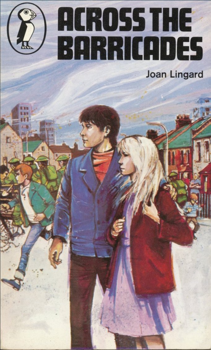 A number of Puffin books were aimed at younger teenagers, and these would later be rebranded Puffin Plus. The Kevin and Sadie books by Joan Lingard were a popular series set against the backdrop of the Northern Irish troubles.