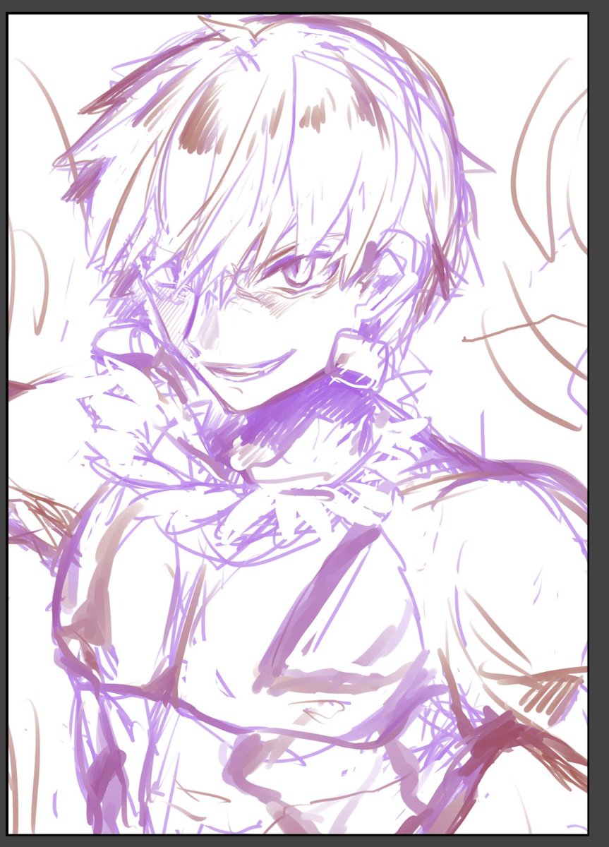 色んな絵の下書きたち 