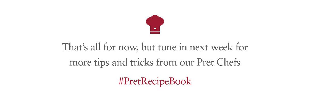 That’s all for now folks but we’ll be back same time next week with Chef Libby  #AskChefLibby  #PretRecipeBook