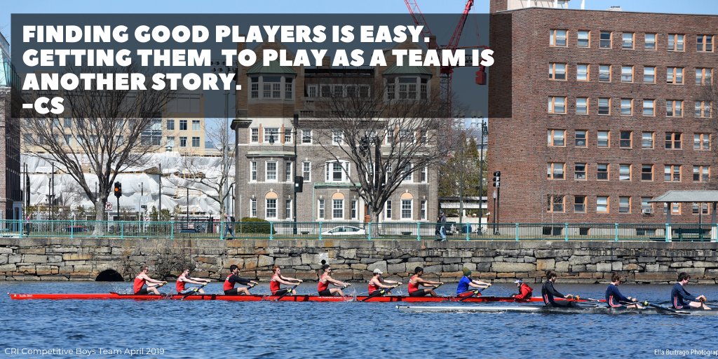 CRIBoston's tweet photo. #tbt to April 2019, to the Competitive Boys Team scrimmage. Those good all times...
"Finding good players is easy. Getting them to play as a team is another story. -CS
#FoodForThought #rowing
#keepmoving #CRIupstream #rowfromhome #socialdistancing #FlattenTheCurve https://t.co/TEeCbkpEiw