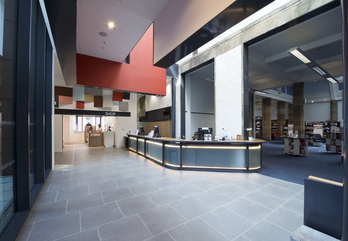 hubEastCentral's tweet photo. During this lockdown we’re remembering some of our amazing projects. This is the multi award winning Dunfermline Carnegie Library &amp; Galleries @ONatDCLG @architects_rm @BAMConstructUK @FifeCouncil https://t.co/E8G81WUCBj