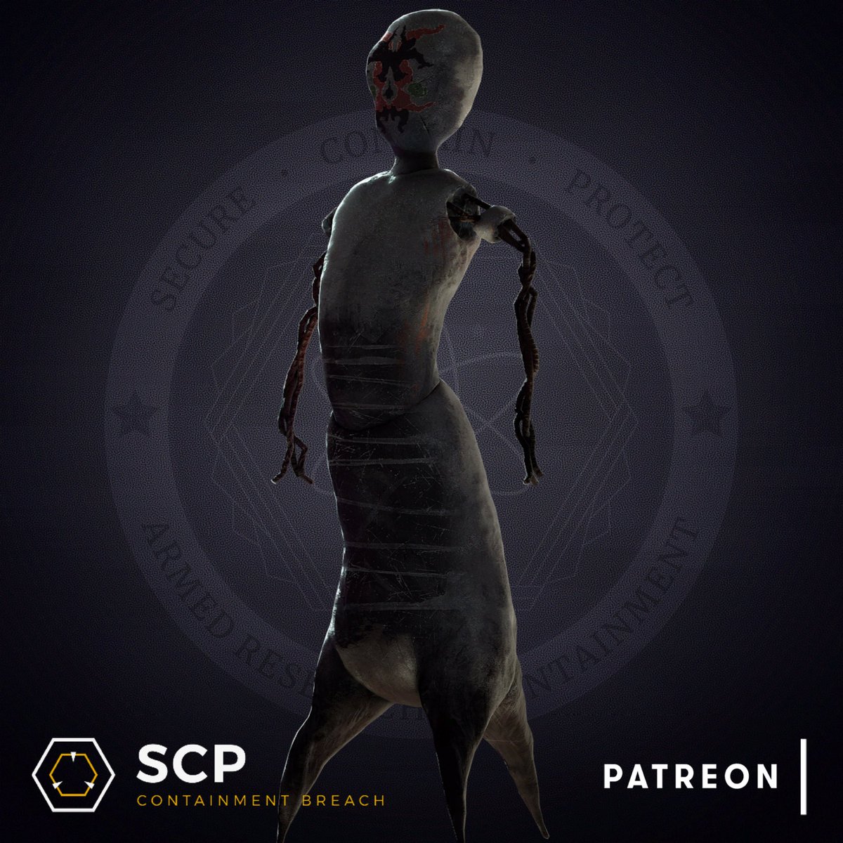 Blare على X: Yo the new design for SCP-173 for SCP Containment Breach Unity  looks insane  / X