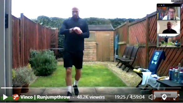 Leon_JeffDay's tweet image. Genius!  The 6 meter marathon demonstrates the power of purpose and an all-star Zoom Video Communications sportscast setup!  I smell an #AVTweeps virtual #Infocomm2020 virtual challenge?  The worlds largest "virtual" 5K....:-)!!!  #whosin