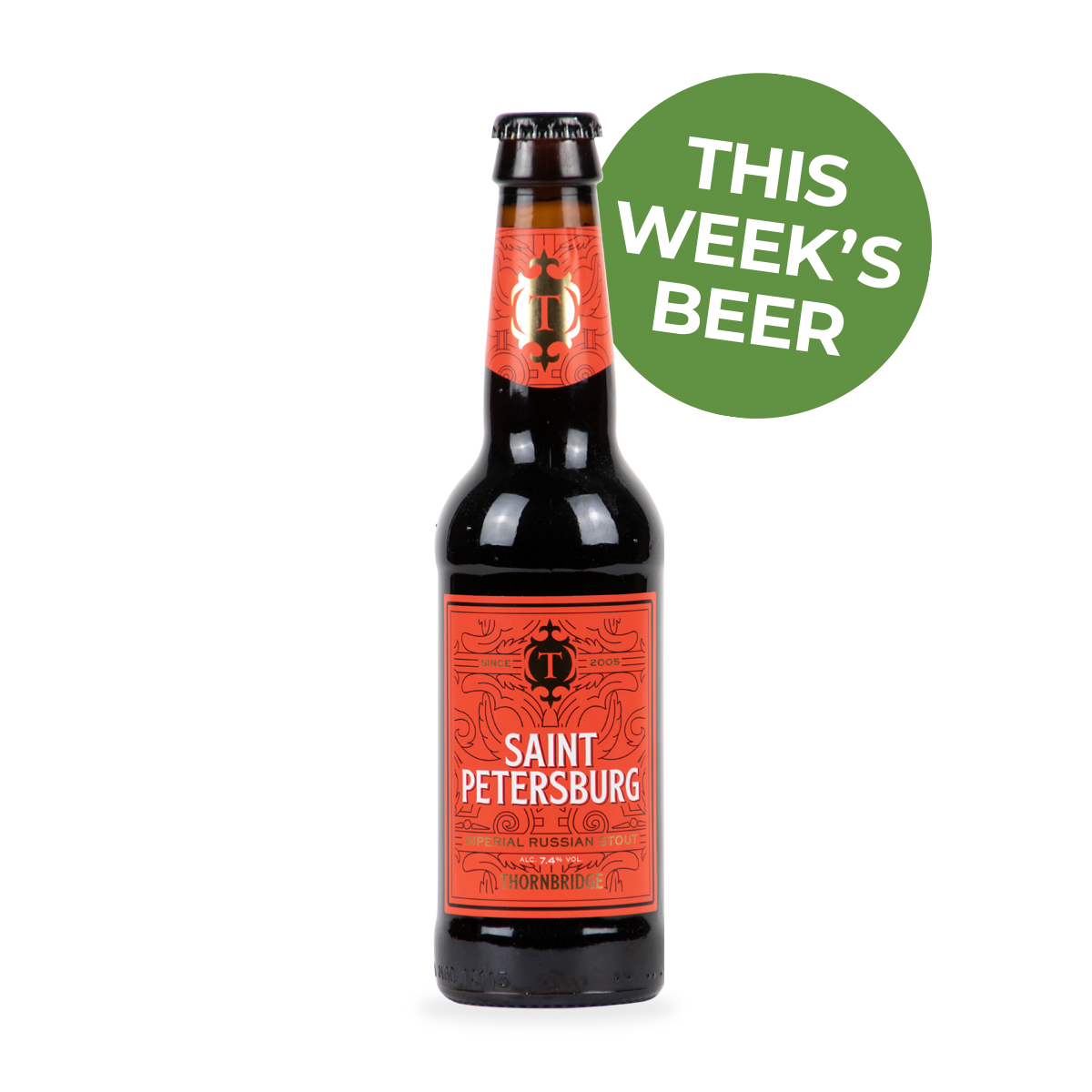 Our Beer of the Week is Saint Petersburg by  @thornbridgeRead the story here:  https://beerbods.co.uk/shop/thornbridge-brewery/saint-petersburg/Join us for a live tasting tonight between 9-10pm  #BeerBodsStay classy [J]