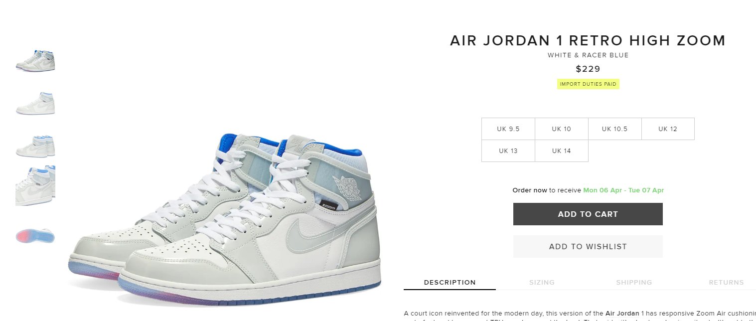 jordan 1 zoom racer blue restock