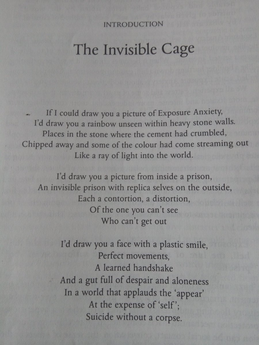 Cerinthemoon's tweet photo. Thinking of this poem about exposure anxiety by the amazing @donna_williams on #AutismAcceptance day. https://t.co/S5ltFvvQ1Y