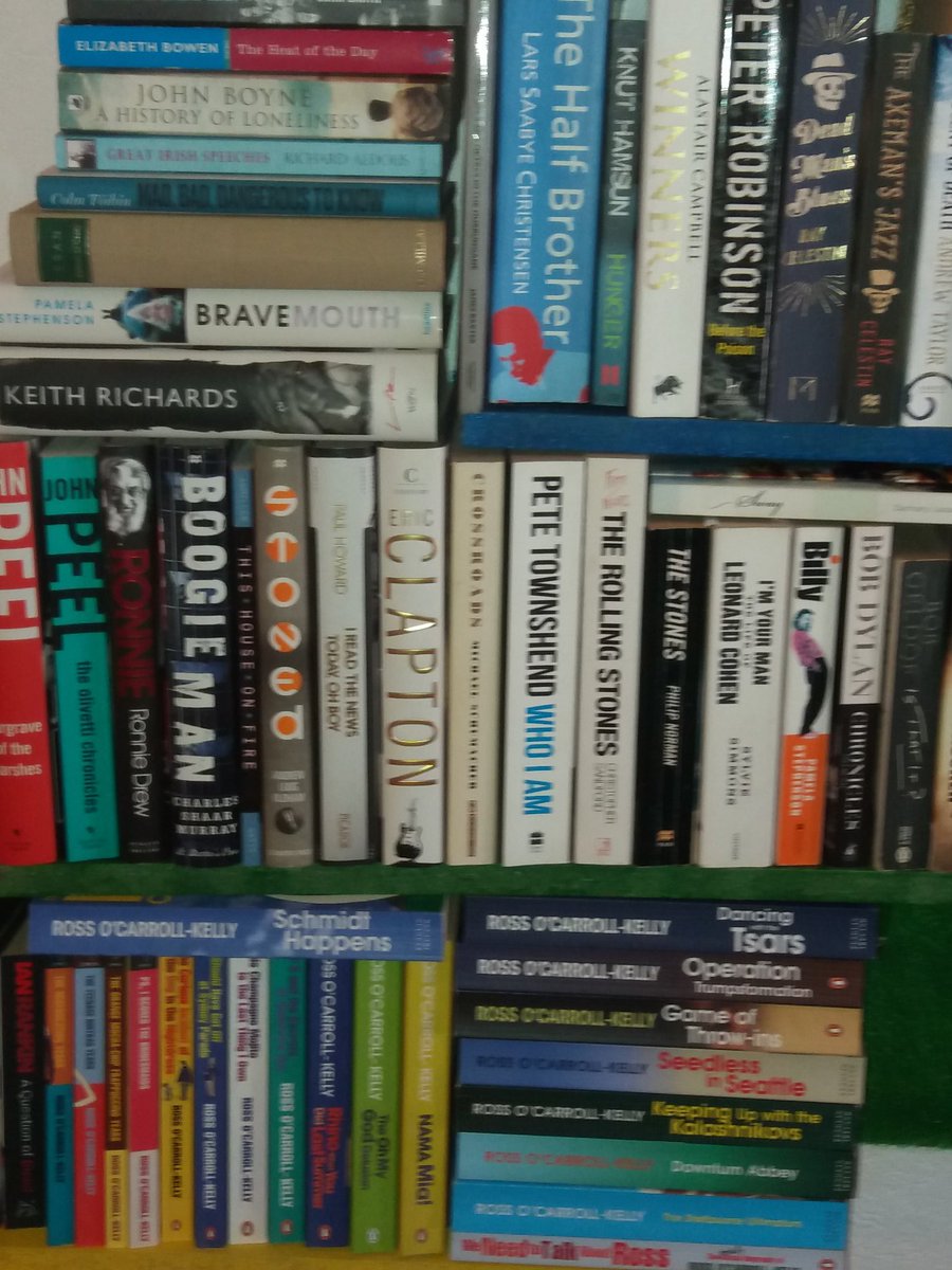 What do you do to kill an afternoon - organise some of your bookshelves! <a href="/RossOCK/">Ross O'Carroll-Kelly</a> <a href="/AkaPaulHoward/">Paul Howard</a> 😉
