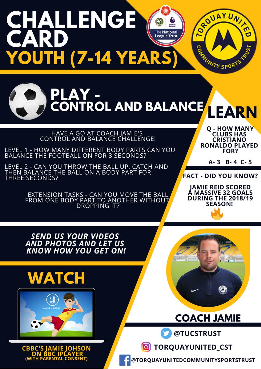 TUCSTrust's tweet photo. #TUCST #TUCSTChallenge #PlayLearnWatch
@TUFC1899 @TheNLTrust @TorquayWomenFC @TUSTCOYY https://t.co/6CVpmvwrRX