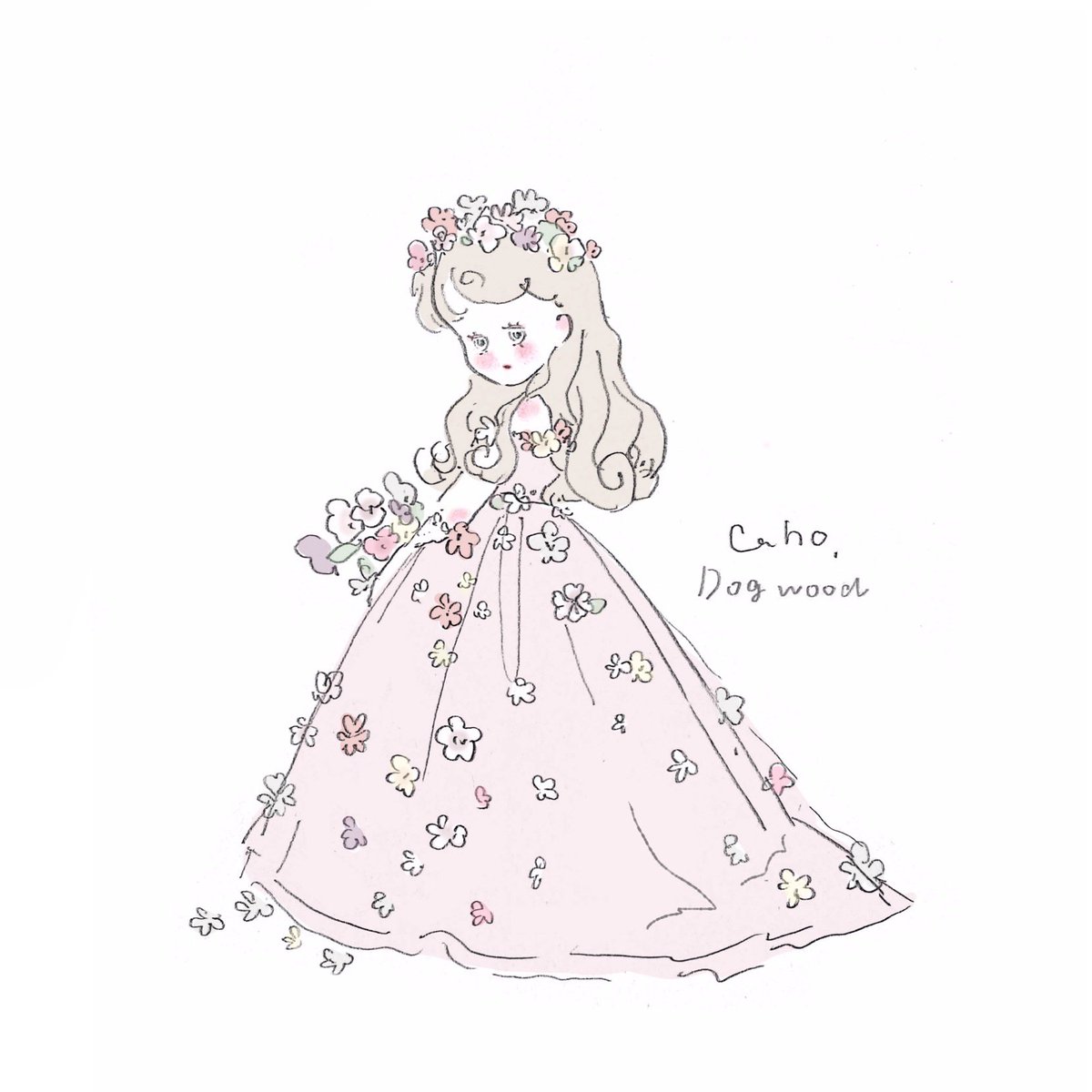 Caho ディズニーに行けないから描いた 春プリンセスたち