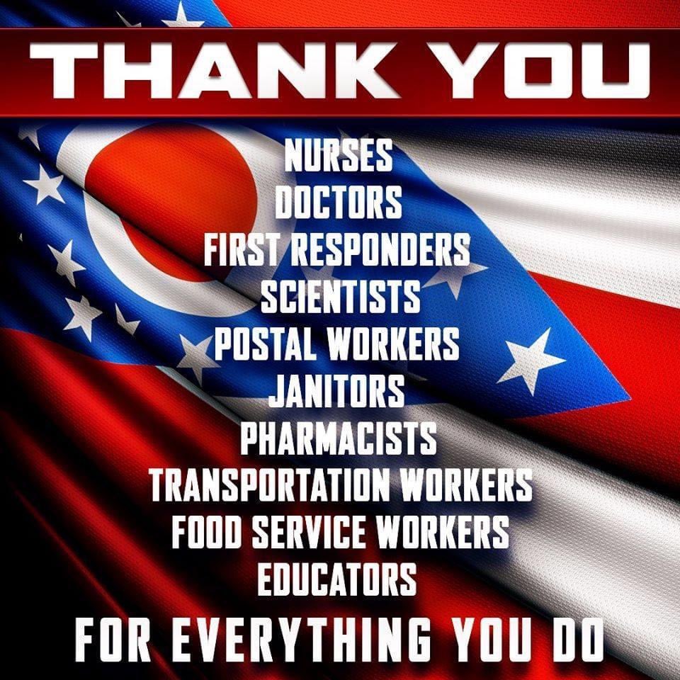 #ThankfulThursday. Shoutout to everyone who is continuing to serve so the rest of us can safely shelter-in-place. #InThisTogether.