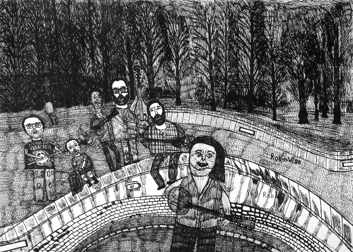 TO INSPIRE | Today is #WorldAutismAwarenessDay and I am sharing some work by Scottish artist Robin Wise (b.1961), whose work featured in #monochromaticminds. He was recognised as being on the autism spectrum shortly after birth &amp; now lives as part of a community in Aberdeen. 1/2