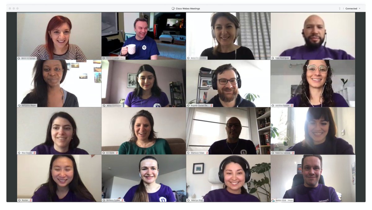 NetcentricHQ's tweet photo. Even when we're all working from home, our team spirit remains the same.

@Webex
#NetcentricPeople #WorkFromHome #RemoteWork #DevLife #RequirementEngineers https://t.co/mMxPtzX6Bq