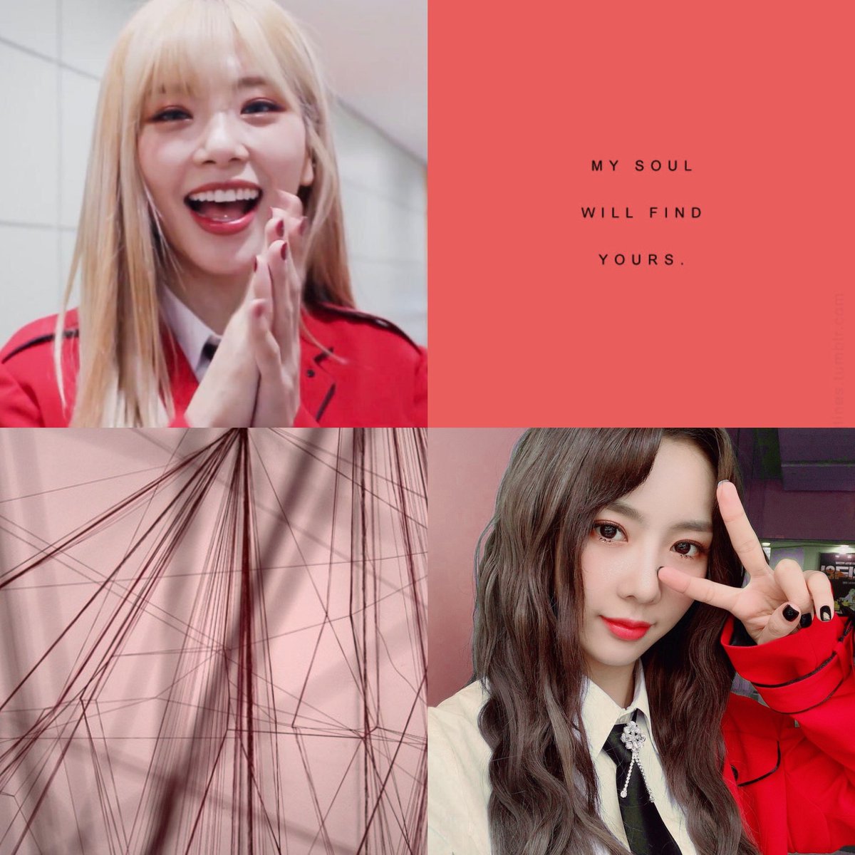 "please believe, we will meet again"minji and yoohyeon are soulmates, connected by the red string of fate. after an accident, minji wakes up without the string on her finger and yoohyeon is gone. so, minji makes it her mission to find her soulmate again no matter what it takes.