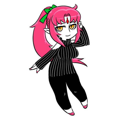 以前ルチカさんが配信で描かれていた冬服ルチカさん T Co R 吉井徹のイラスト