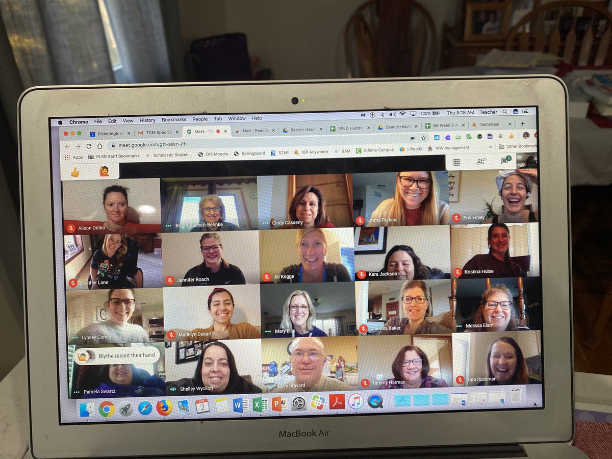 blythewood223's tweet photo. I love seeing everyone in their natural habitat!  TGMS Sped Team mtg @TollGateMiddle @mrs_truckman @PLSD_Sped #PLSDproud https://t.co/YFMZauxV8I