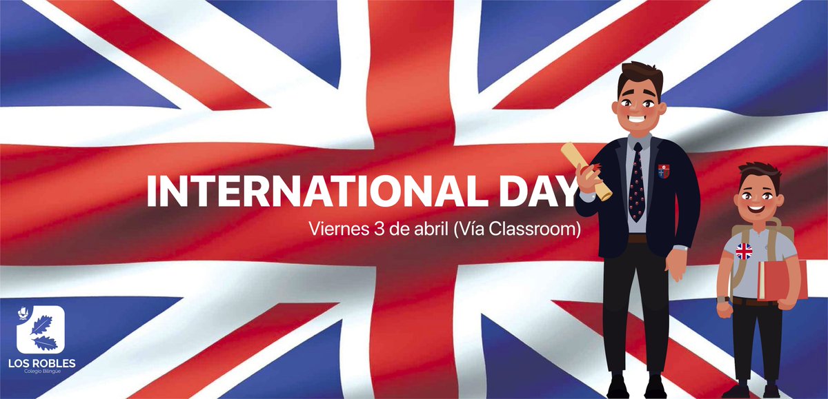 RoblesPenamayor's tweet image. We are very pleased to welcome you to a new edition of Los Robles #InternationalDay 😁🇬🇧🔝 This year, due to circumstances &quot; Los Robles e-International Day&quot; 🌐💻 ¡Mañana os esperamos con un montón de actividades! 😉 #LosRoblesNonStop #EnglishProject #BilingualSchool