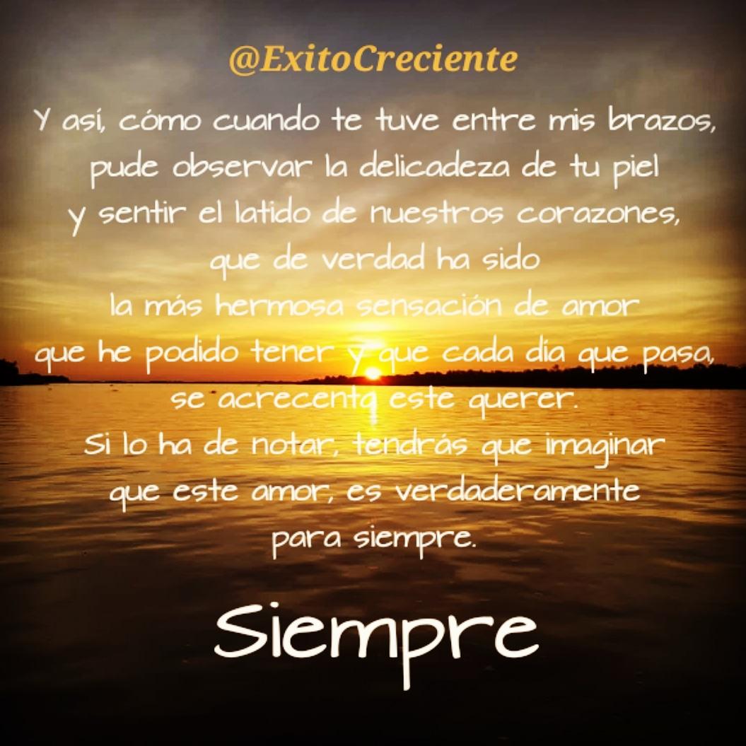 ExitoCreciente's tweet photo. Si lo han de notar, tendrás que imaginar que este amor, es verdaderamente para siempre.
.
#Siempre
.
.
✨💫🕉️
.
.
.
#ExitoCreciente  #LavidaenunLatir
#Amor #AmordelBueno
.
#TellevoenmiCorazon #TeQuiero
#AmordeMadrugada  #AmorsinMedidas 
#Vivir #TeQuieroMucho
.
#SigotuLegado https://t.co/6a3sZQtkvO