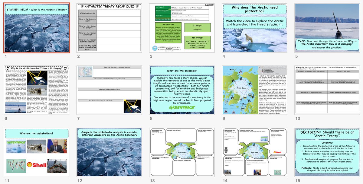 Should there be an 'Arctic Treaty' for KS3 unit on Russia.  #geography lesson planning for next year is almost meditative at the moment   #geographyteacher