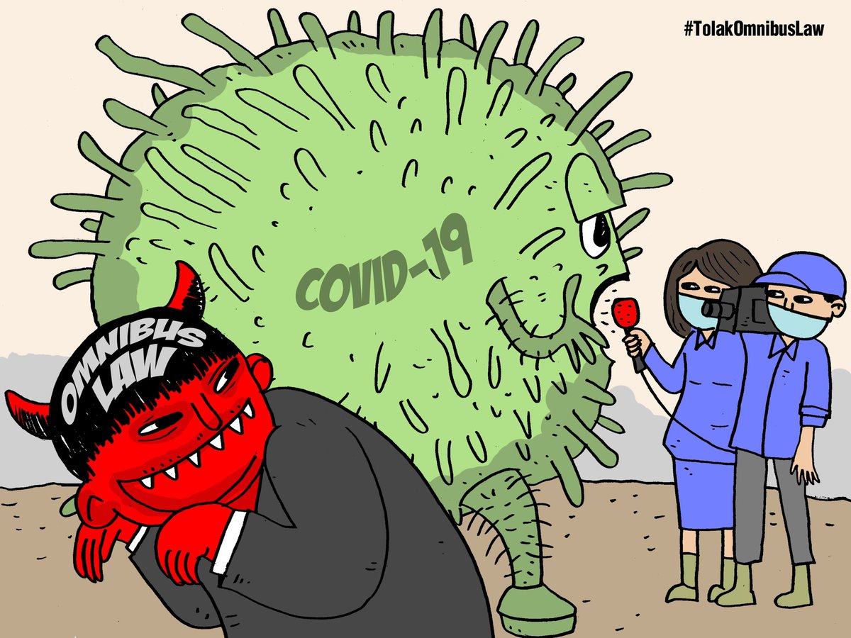 Wabah #COVID19 semakin meluas. Tapi, mengapa DPR tidak juga mau hentikan pembahasan RUU Omnibus Law yang menuai banyak penolakan dari Masyarakat. Mereka itu sebenarnya wakilnya siapa ya? #TolakOmnibusLaw #atasiviruscabutomnibus