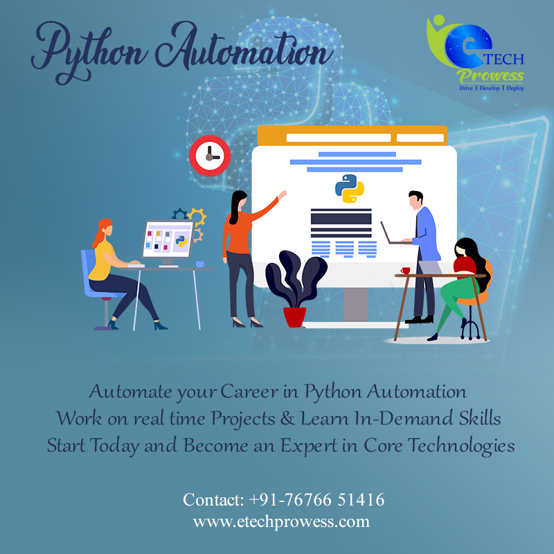 EtechProwess's tweet image. For More Details: etechprowess.com
or Call on : +91-7676651416
#PythonprogrammingcourseinBangalore
#PythonprogrammingtutorialinBangalore
#Pythonautomationtestingtraininginbangalore
#Pythonautomationtestinginbangalore
#etechprowess
#etech