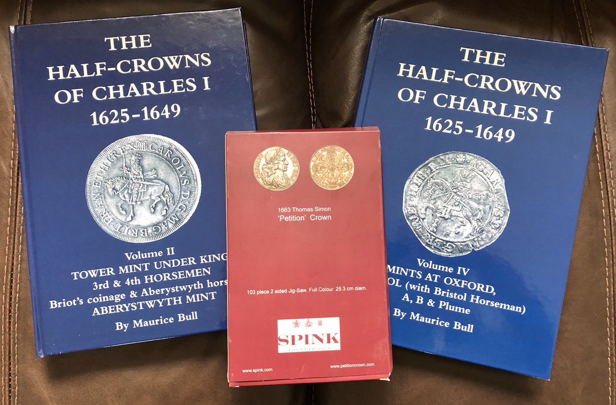 stephensparrow8's tweet image. Huge thank you to @SpinkandSon who sent two volumes of Maurice Bull’s brilliant books on Charles I Halfcrowns super quick and even included free Petition Crown jigsaw!  Great prices and brilliant delivery.  Really appreciated 👍🏻 #numismatics #coin #charlesthefirst #halfcrown
