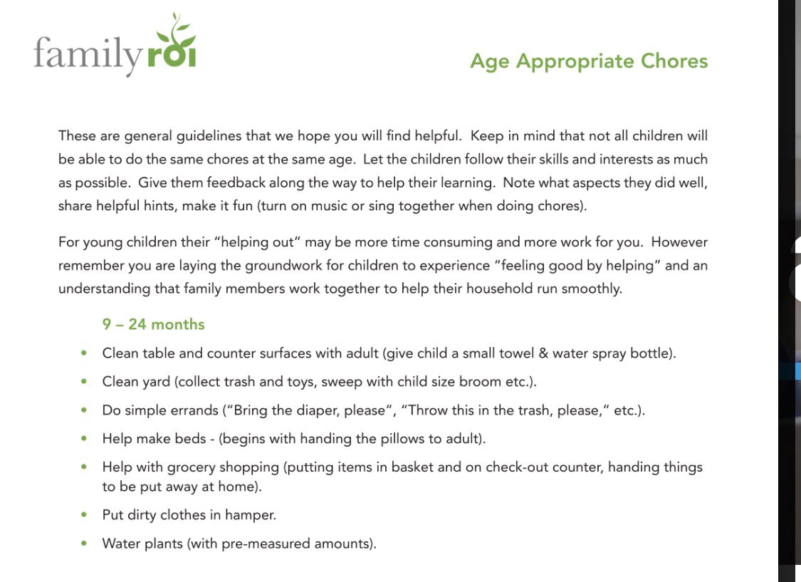 Age Appropriate Chores: 9 - 24 Months  #StayAtHome  #21daysLockdownSA