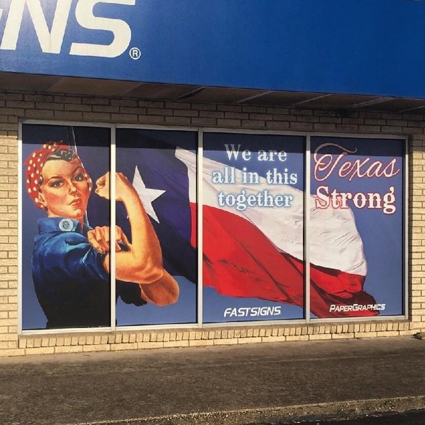 FastSignsTemple's tweet image. Texans have always been known for their hospitality,resilience&amp;amp;of course,toughness. So let’s remember we are all in this together;keep thinking of our neighbors;keep looking out for one another&amp;amp;remember we WILL get through this,after all,we are Texans! 
#TexasStrong #TexasProud